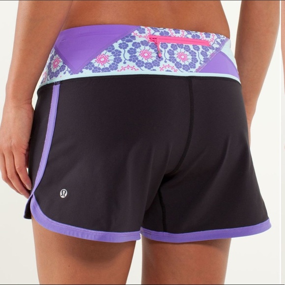 lululemon athletica Pants - Lululemon Groovy Run Short Purple Power Quilt 2